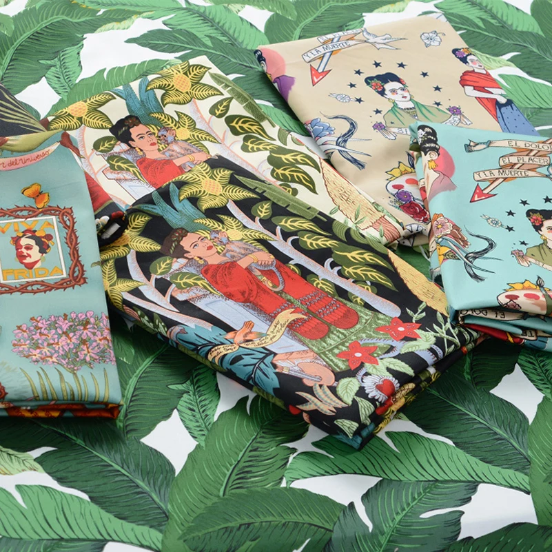 Tela de algodón Lycra Vintage satén elástico coser ropa vestido acolchado muñecas DIY hechas a mano por medio metro