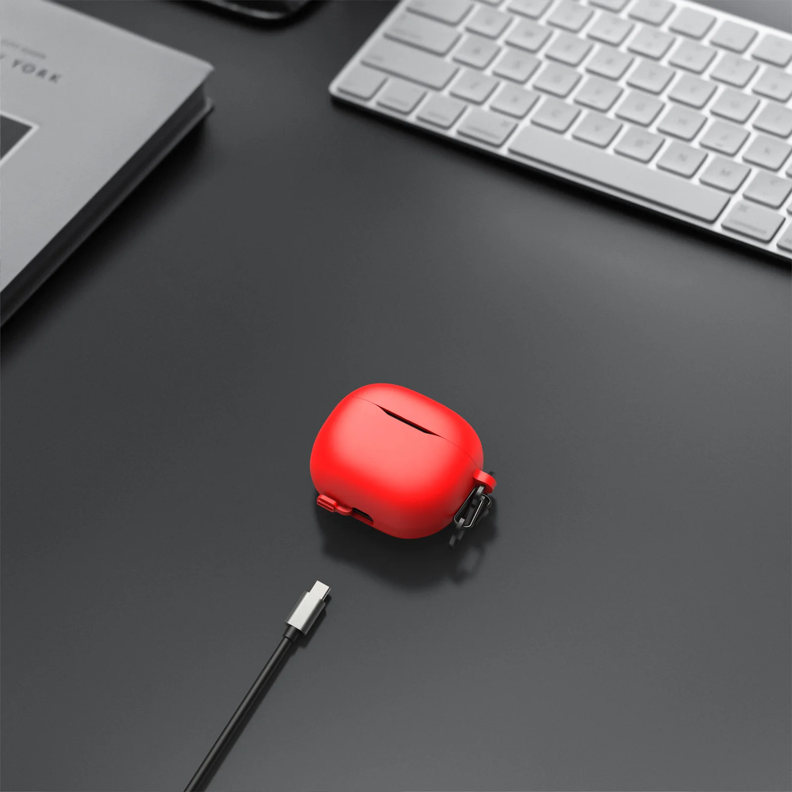 Geekria-حافظة من السيليكون لسماعات الأذن اللاسلكية ، غطاء جلدي ، متوافق مع JBL Tune 125TWS ، سماعات أذن حقيقية