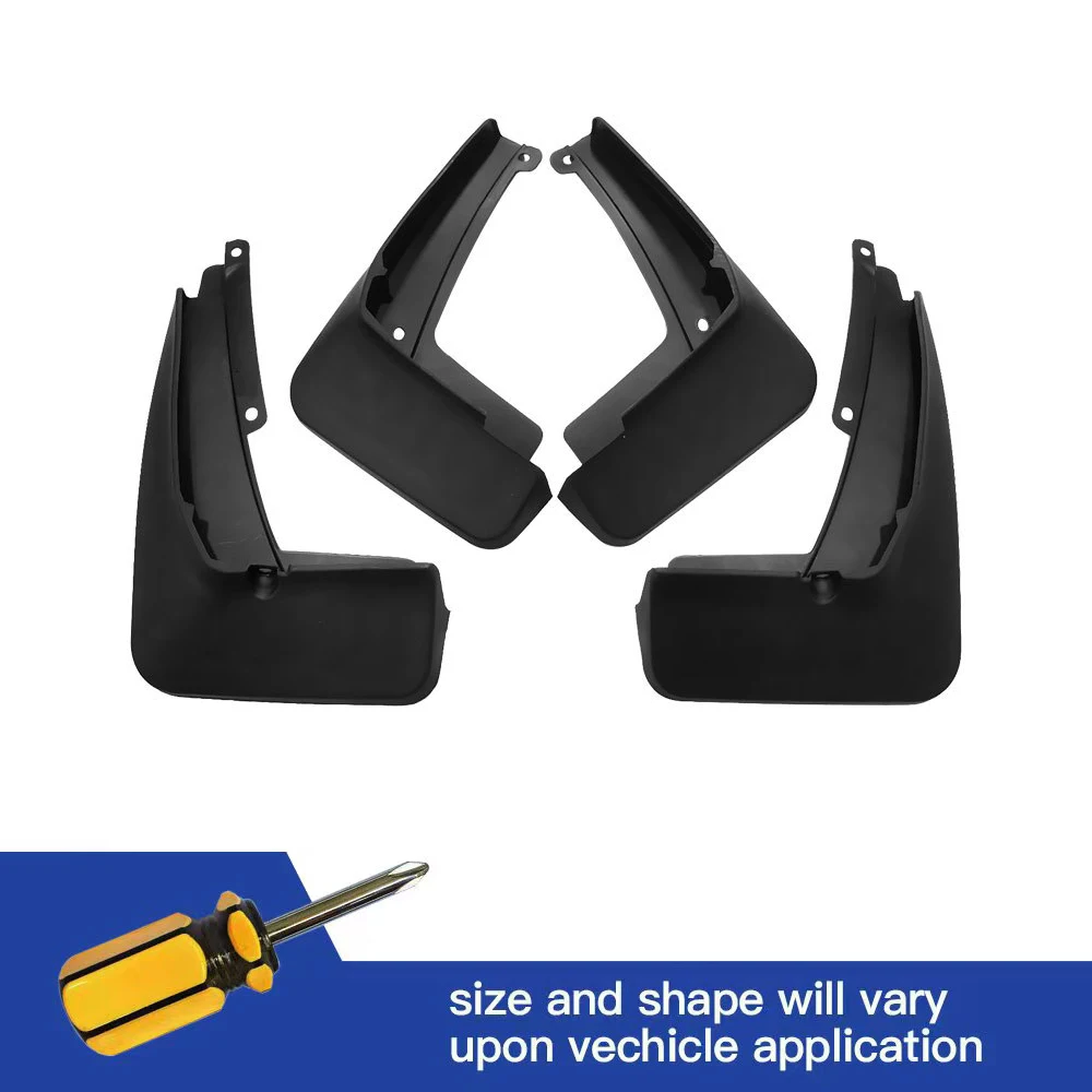 

4Pcs Front & Rear Mud Flaps Splash Guards Mudguards Black Fit For Volkswagen ID.4 X CROZZ VW ID4 ID 4 2015-2022