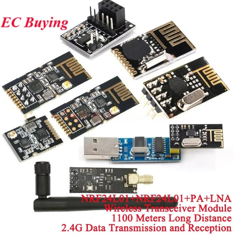 Nrf24L01 - NRF24L01+PA+LNA Wireless Data Transmission Module 2.4GHz