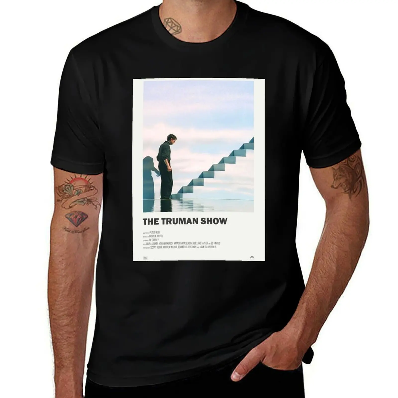 

Плакат альтернативного фильма The Truman Show, заготовки для футболок, бутик одежды на день Святого Валентина, футболка для мужчин