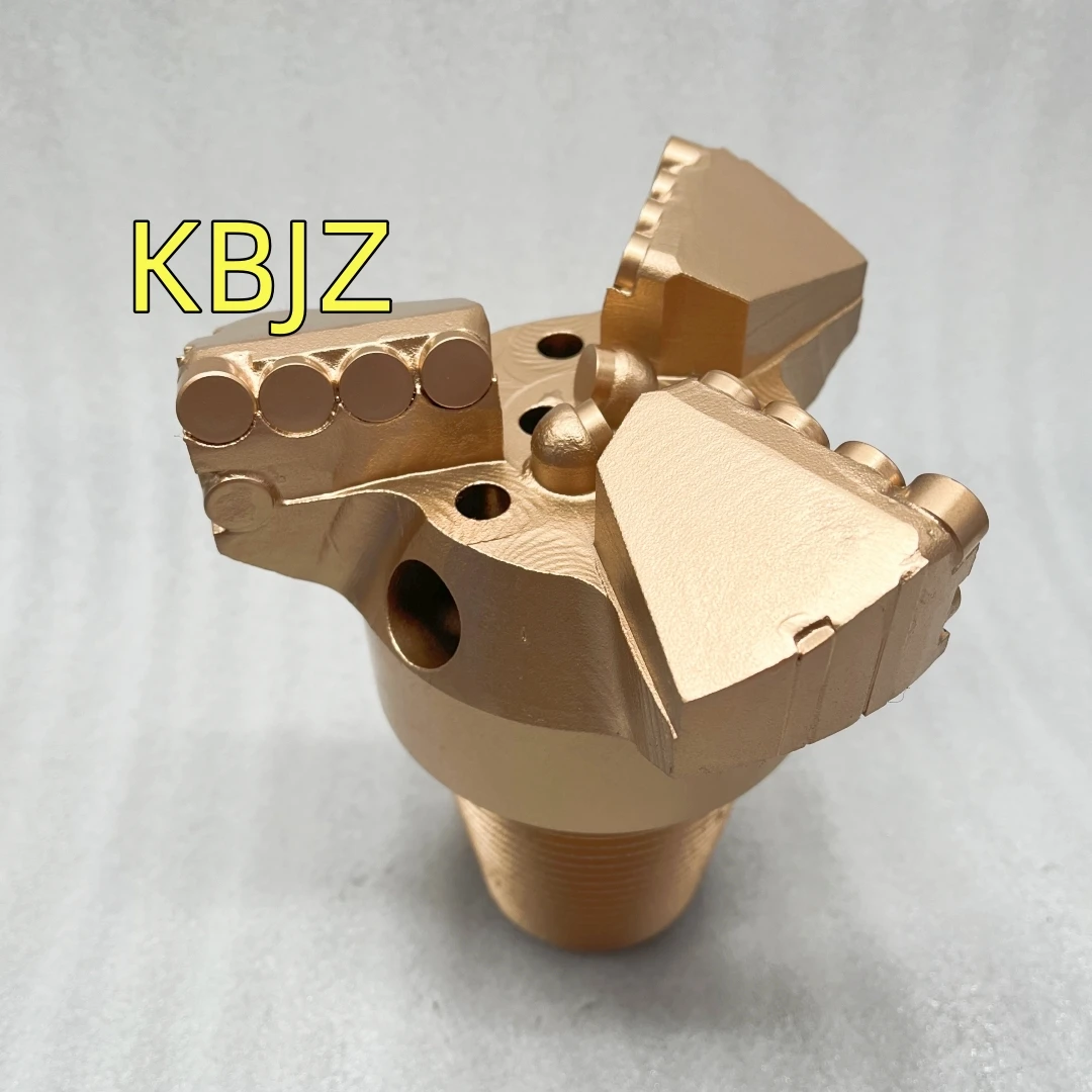 KBJZ High Wear Resistance Reg 2 3/8 Male Thread 1304 Flat Cutter Diameter 150 Mm 3 Wings Pdc Drill Bit