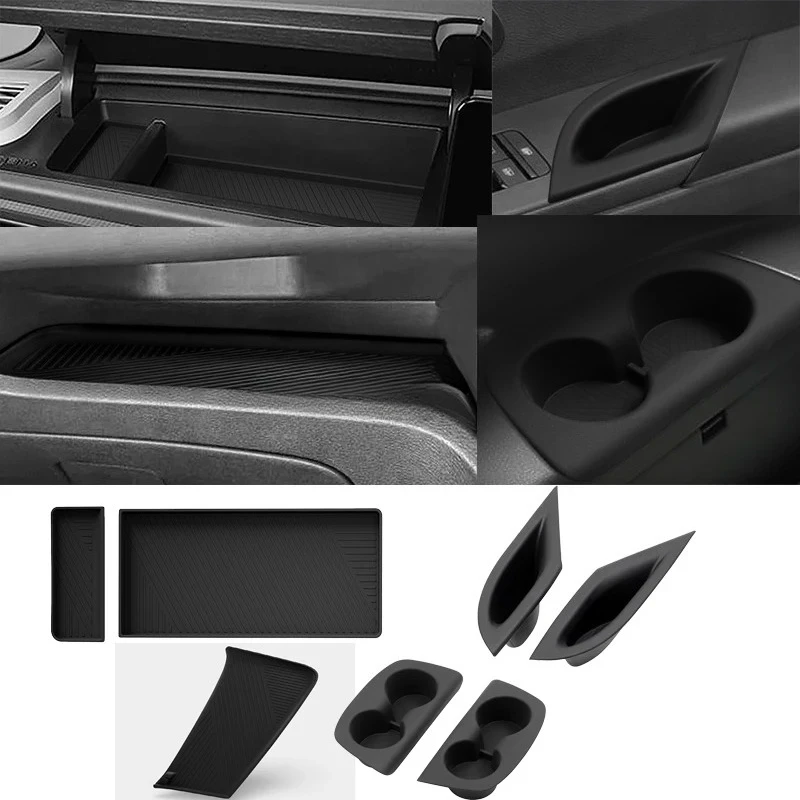 

For Nissan SERENA C28 2023-2025 rubber Car Water Cup Holder The 3rd Row Drinks Cup Holder Storage Passager Box storage box cover
