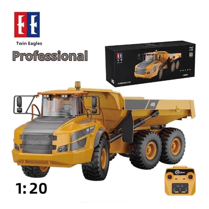 

RC 1/20 Articulated Dumper Plastic DoubleE E591-003 6WD Electric Remote Control Truck VO Motor Battery USB Charging Cable RTR