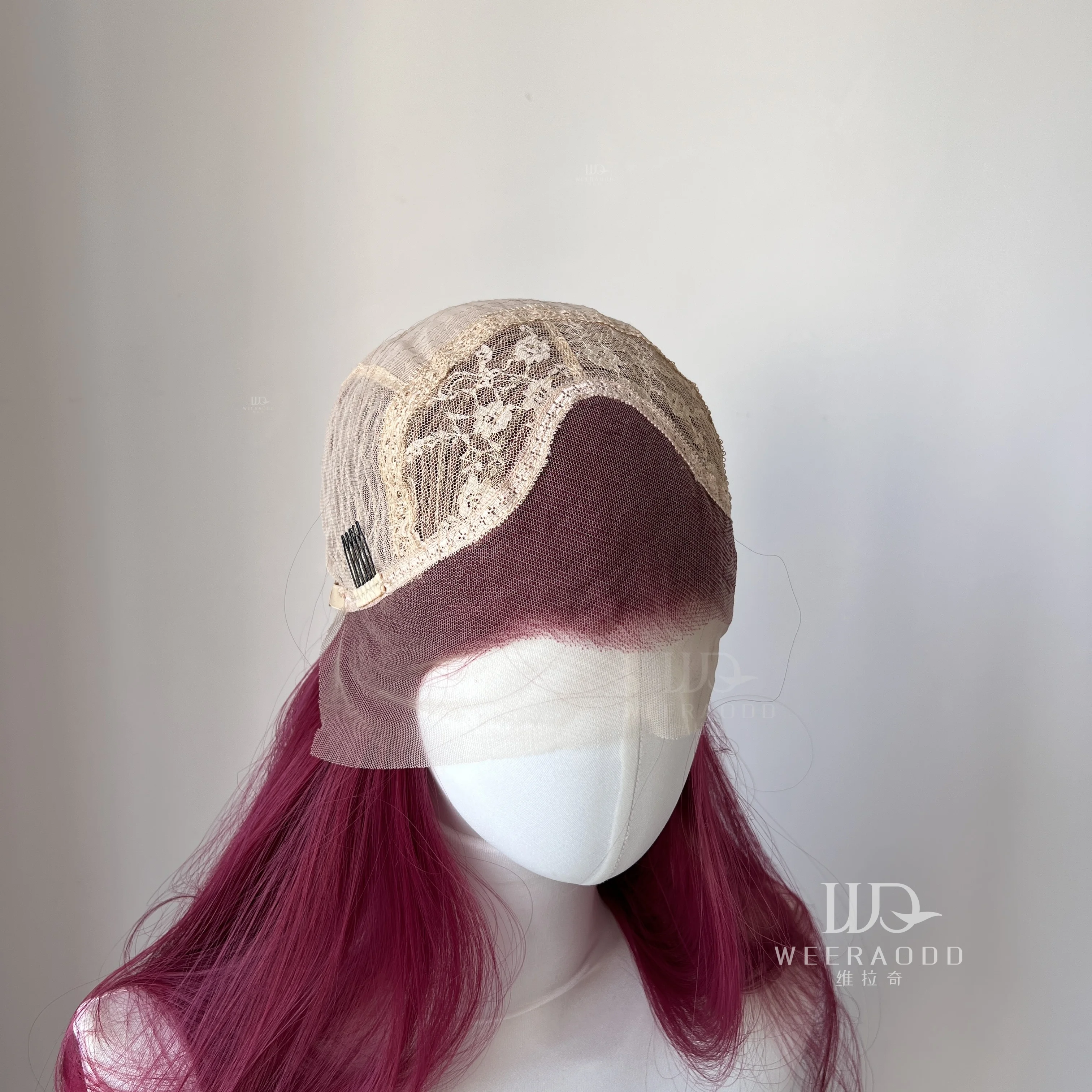 Parrucca anteriore in pizzo rosso per donna 26 pollici lungo rettilineo 13 * 4 parrucche in pizzo parrucche sintetiche in pizzo dall'aspetto naturale per parrucca in fibra di capelli cosplay