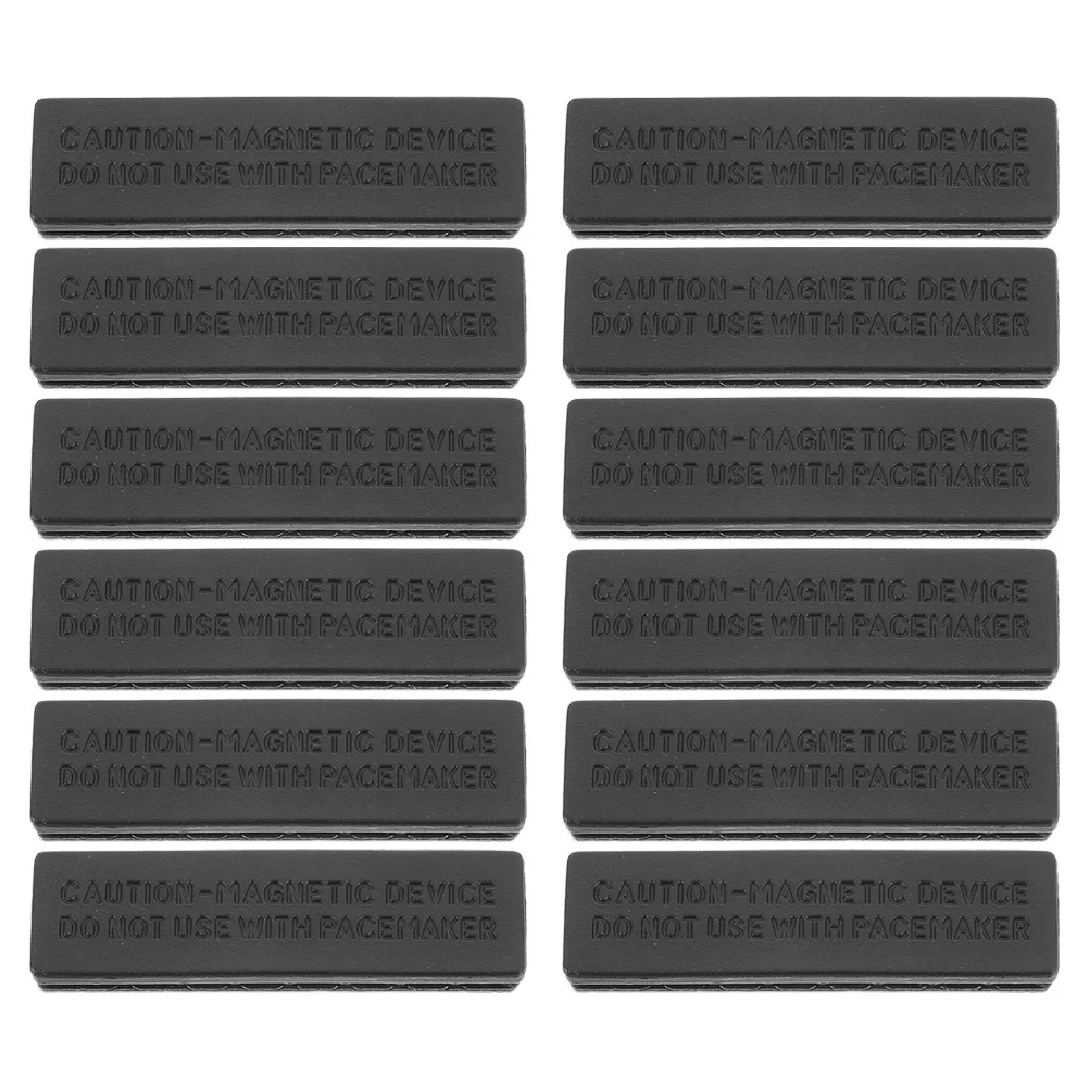 12 Pcs Magnetic Name Tag Id Badge Holder Label Backing Plastic Tags Badges Magnets