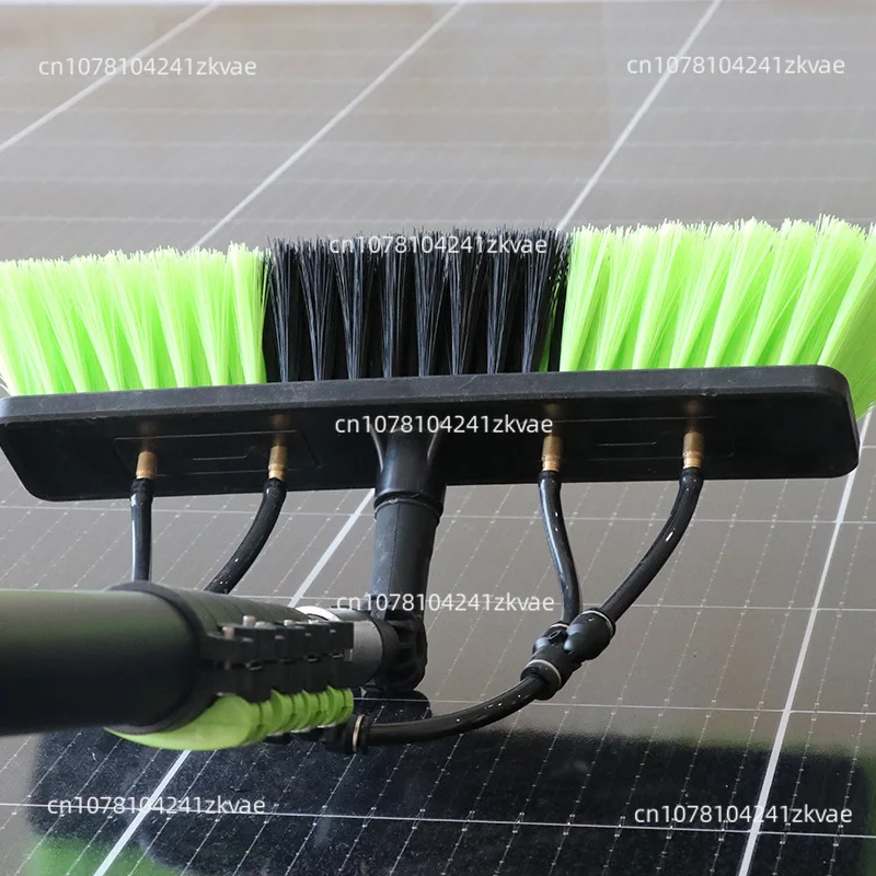 Water Fed Telescopic Pole Cleaning Brush, 3.6M Extendable Handle for Window Wall Solar Panel