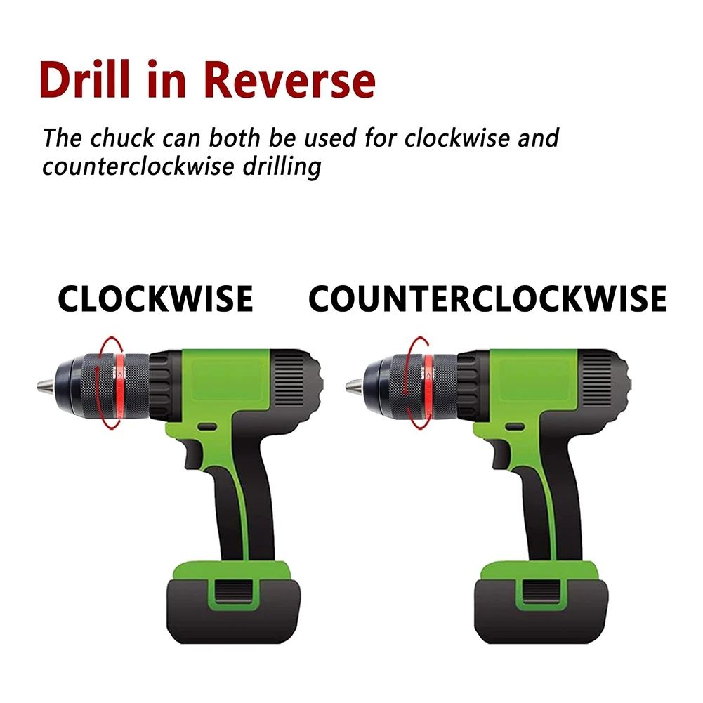 

ABRW-1Set Metal Heavy Duty 1/2-20UNF 13Mm Keyless Drill Chuck Hex Shank/SDS/Socket Square Female Adaptor