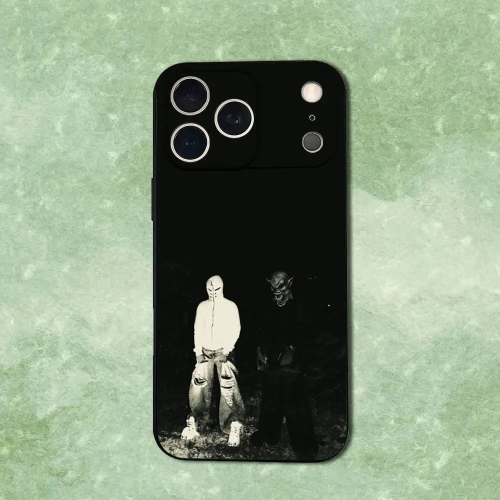 حافظة هاتف Band O-Opiumes Rap Art لهاتف iPhone 14,13,17,12,11,16,15, Plus, Pro Max, XS, XR, SE, Mini, غطاء أسود من السيليكون الناعم #6