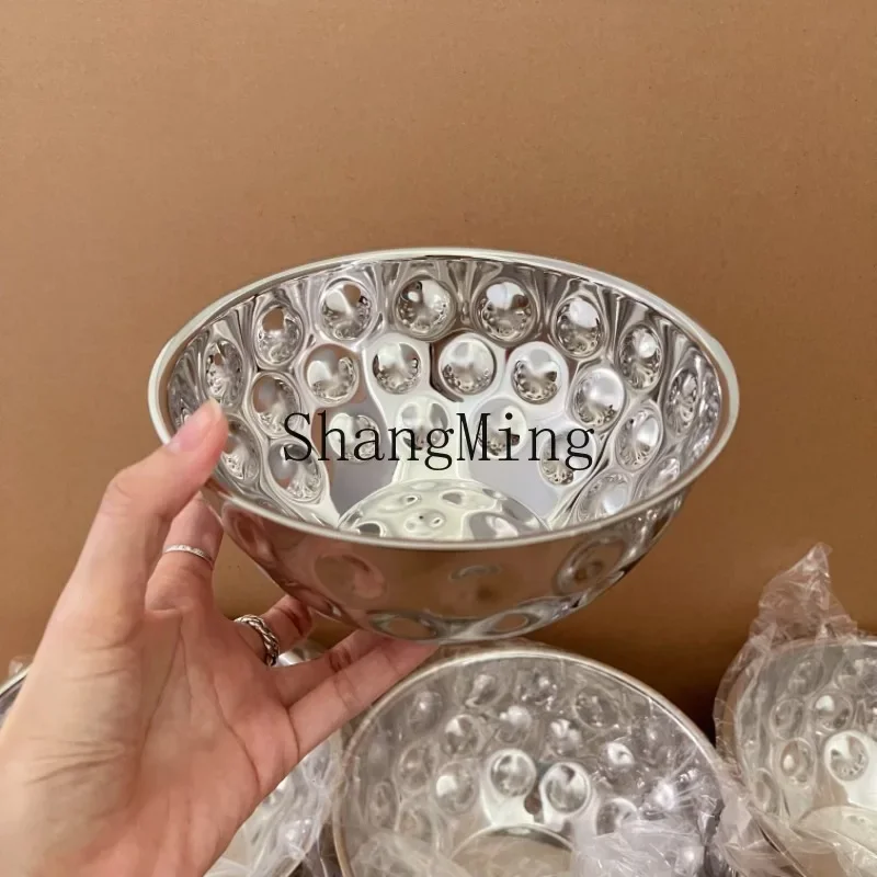 Picture 3: CLL Stainless Steel Salad Cooking Basin Dishes Washing Vegetables and Noodles Beating Eggs Household Kitchenware