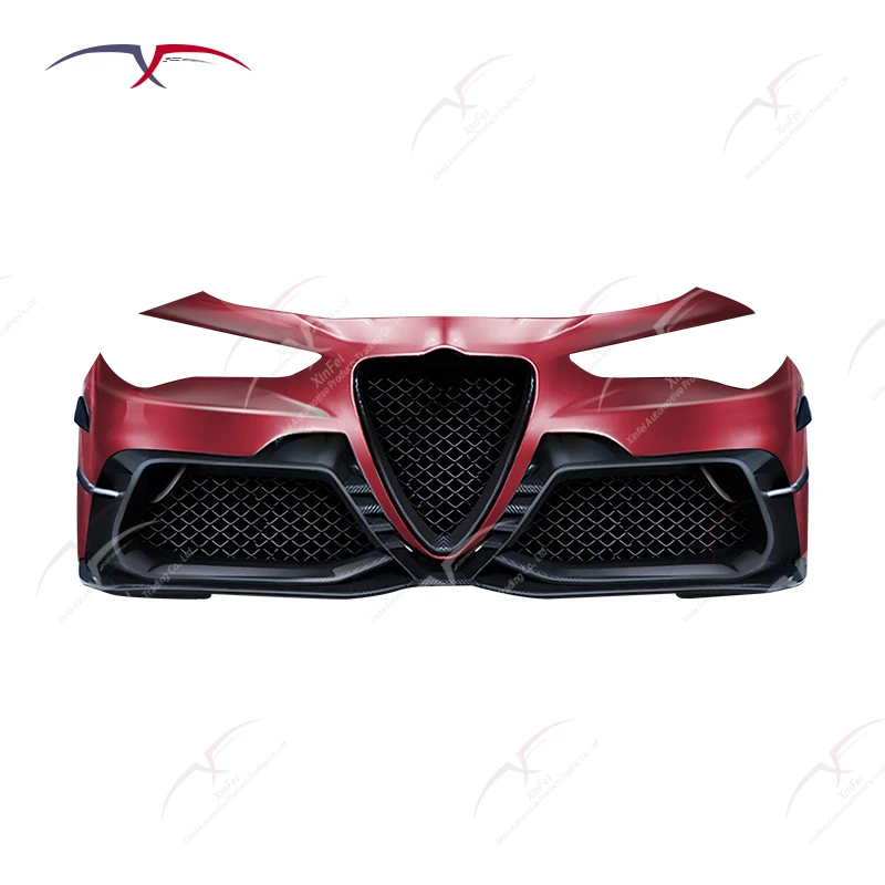 

Carbon Fiber Front Bumper for Alfa Romeo Stelvio 2017-2025 | Car Exterior Modification & Decoration Accessories