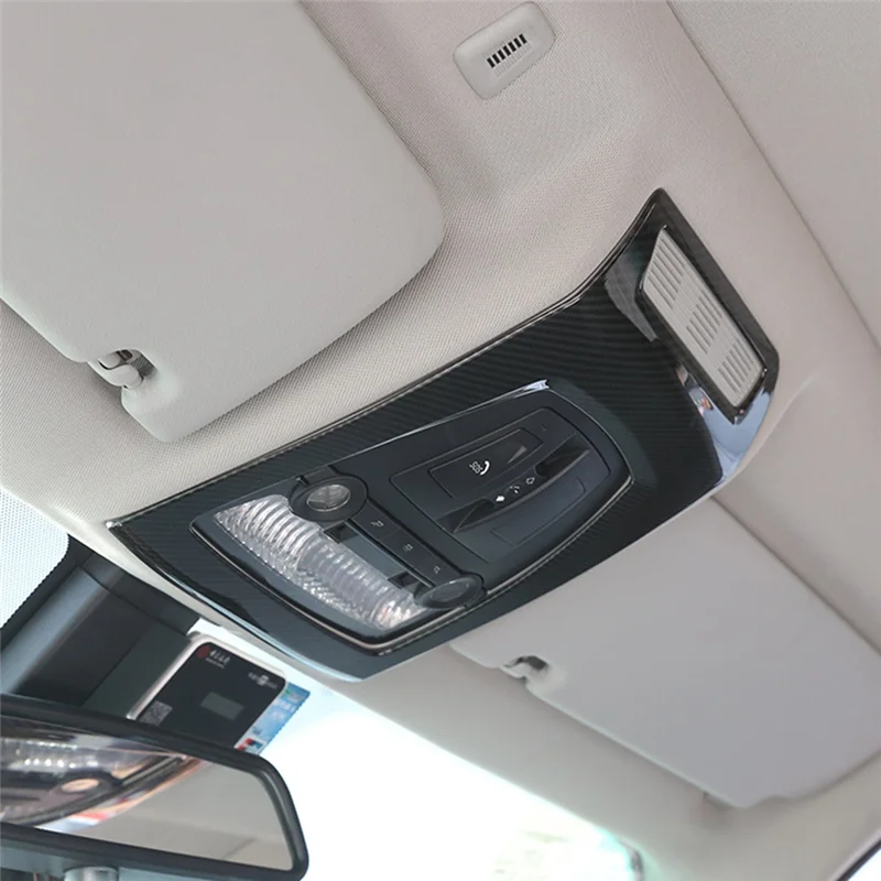 Car Roof Reading Light Trim Lamp Frame Cover Decoration For BMW X3 X4 5 Series F10 F25 F26 2014-2017