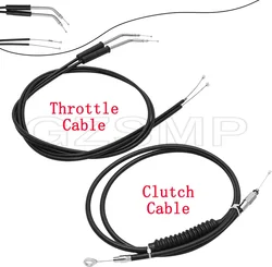 Lengthened Throttle Cable Wires Clutch Line For Harley Sportster Iron XL 883 1200 H XL883R P L C Dyna Softail Fat Boy Road King