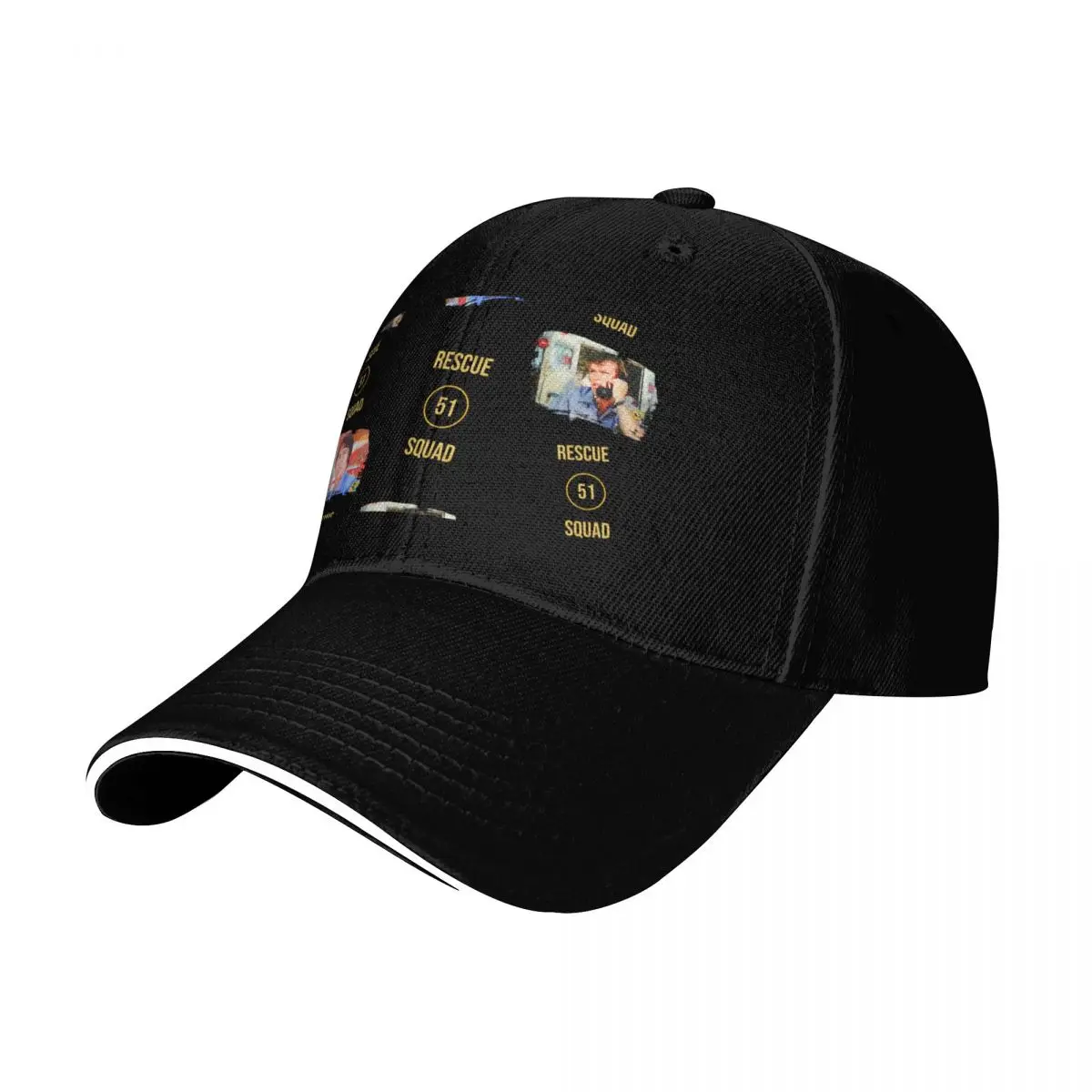 Emergency Rescue Squad 51 Roy and Johnny TV Show Dk Blue Baseball Cap Luxury Brand Funny hats Mens Hats Women's