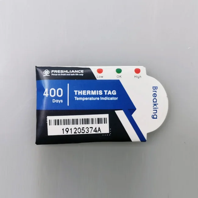 Indicatore di temperatura del tempo irreversibile di Freshliance da 5 pezzi Indicatore di temperatura del vaccino e del sangue