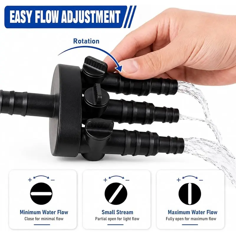 ABUG-Water Splitter With Individual Control Valves 1/2