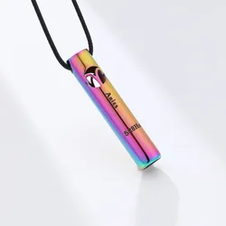 Stainless Steel Meditation Mindfulness Breathing Pendants 12 Zodiac Signs Stress Relieving Anxiety Whistle Sports Necklace