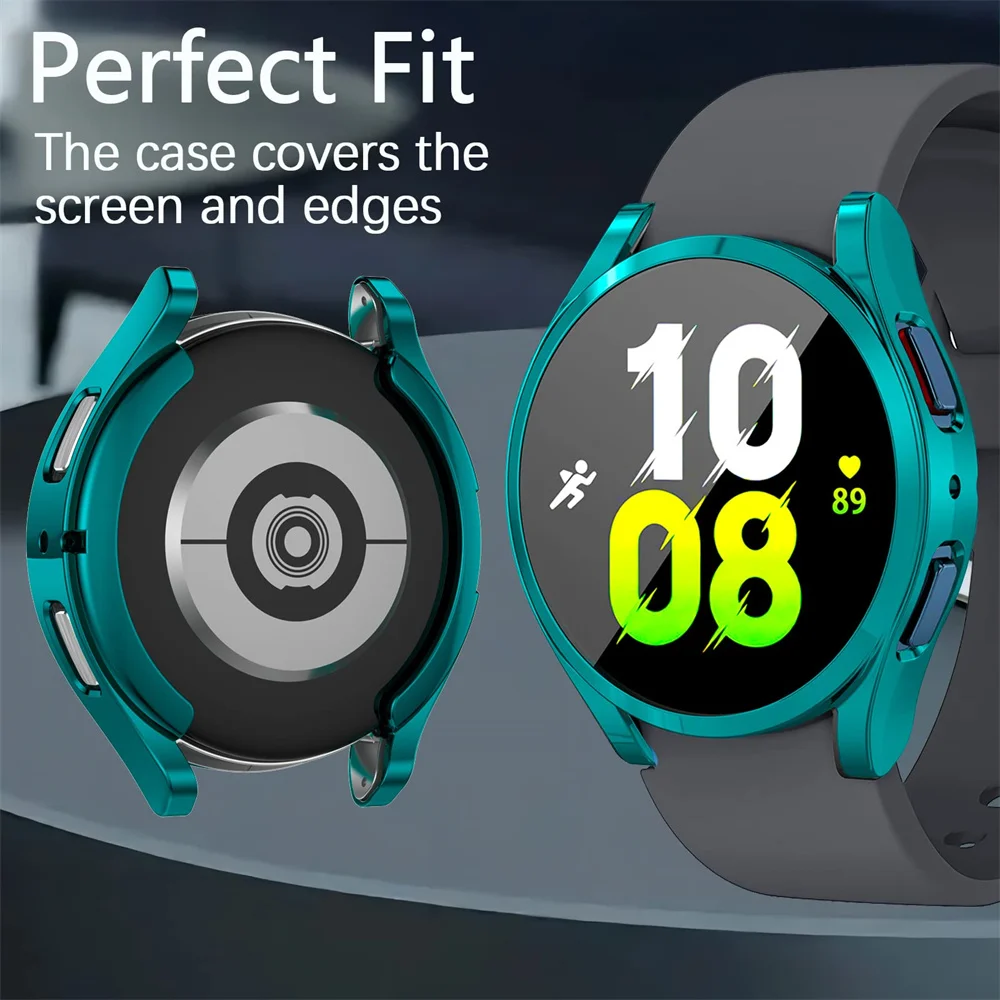 TPU Case for Samsung Galaxy Watch 5-4-Active 2 40mm 44mm Active2 soft Shell Full cover Bumper Screen Protector film Accessories