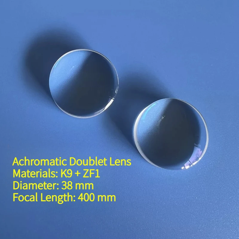 Achromatic Doublet Lens D38mm F=400mm Long Focal Length Focusing Lmaging