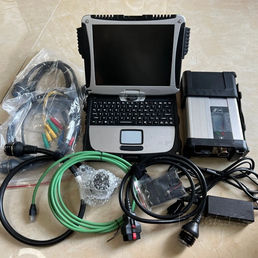 super star diagnostic scanner mb star c5 connect support wifi connection with laptop cf19 for panasonic software installed