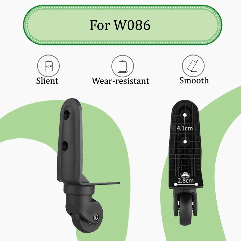 

For W086 Luggage Wheel Replacement – Ultra-Durable Universal 360° Swivel Wheel Easy Installation