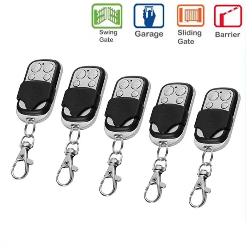 

2/4/8/10/12pcs Universal 4 Buttons Garage Door Opener Remote Control 433MHZ Clone Fixed Learning Rolling Code Duplicator Garage