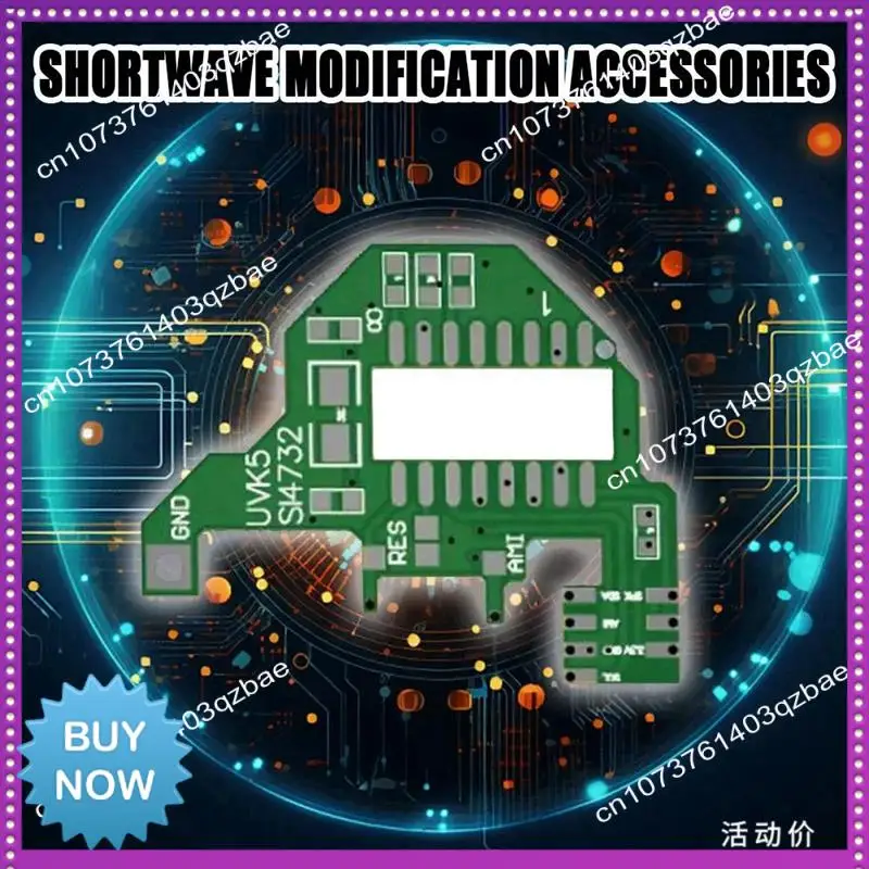Hot Ltem SI4732 Module And Crystal Oscillator+2Xdonut Antenna+Programming Cable FPC For Quansheng UVK5/K6 Dual Antenna Solution