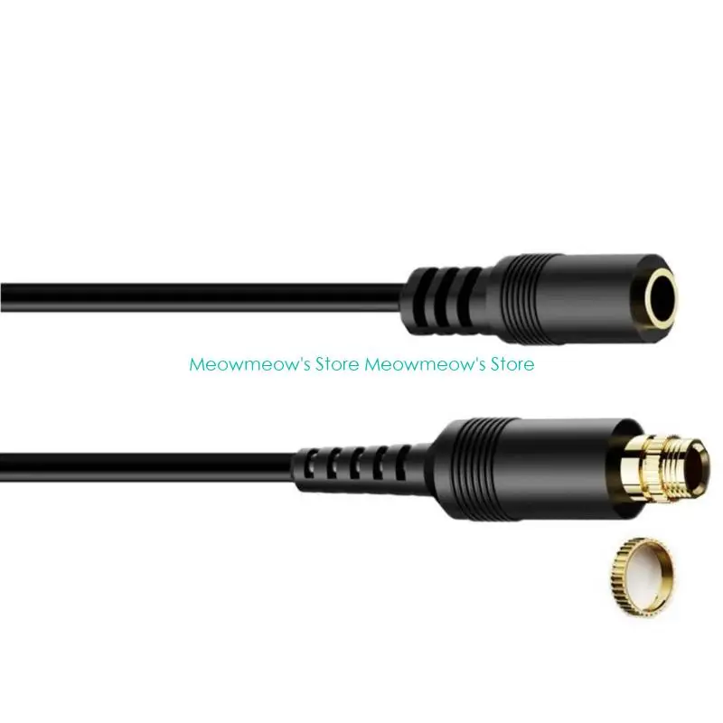 W91A 1/8inch AuxiliaryAudios Extension Cable 3,5 mm Mono mannelijk tot vrouwelijke kabel 80