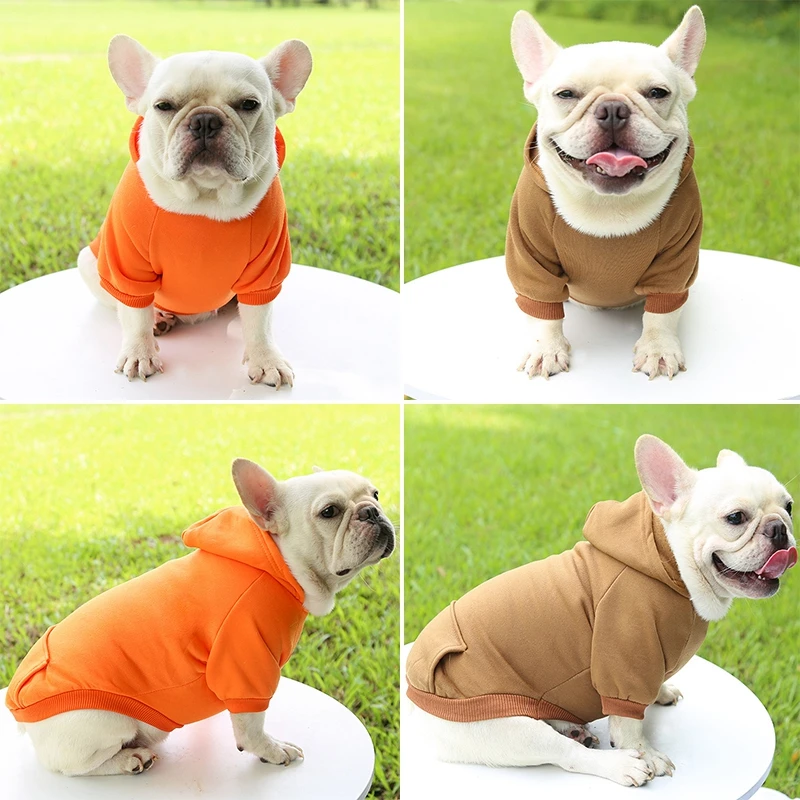 Fleece Pet Clothes Dog Warm Vest Winter Cute Hoodie Sweater Coat Costumes for Small Medium Pet Puppy Shirt Jacket Clothing 4