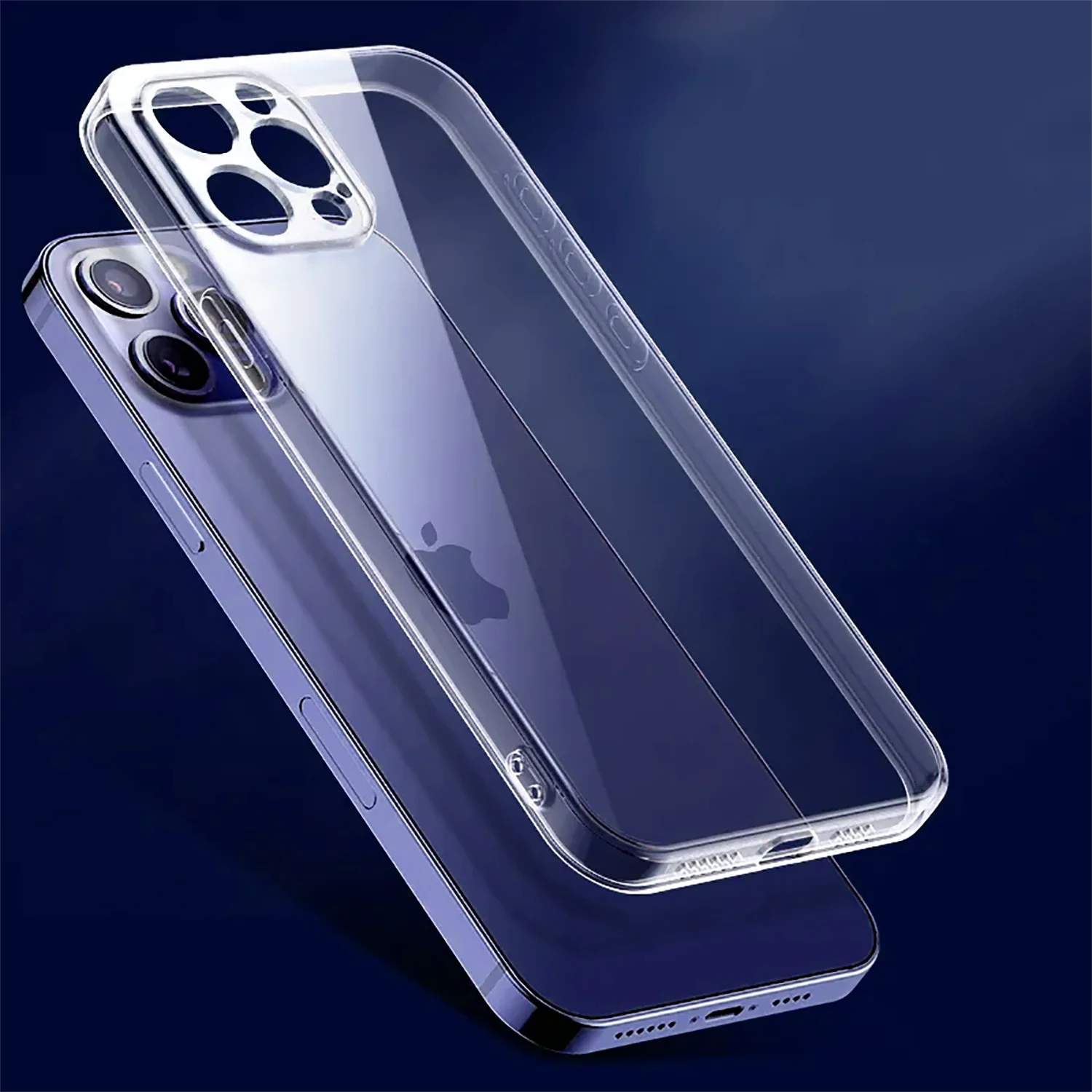 Ultra thin Clear Silicone Lens Protection Case For iPhone 15 Pro Max Plus Transparent slim Phone Case shockproof Back Outer case