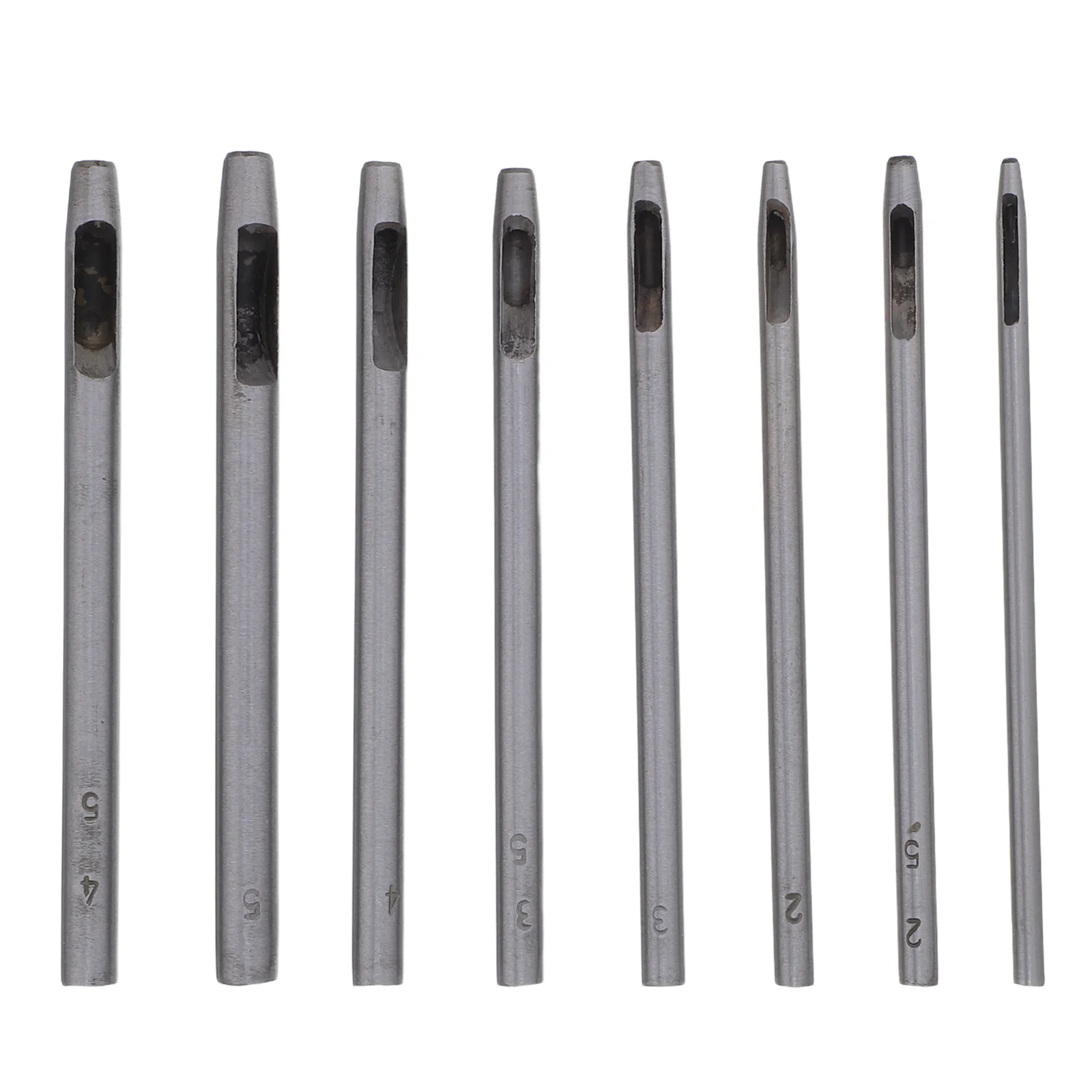 

8Pcs Hole Punch Tool Set: 1.5-5Mm Hollow Punch Kit for Belt Leatherworking Craft - Round Manual Puncher for Sewing Shoe