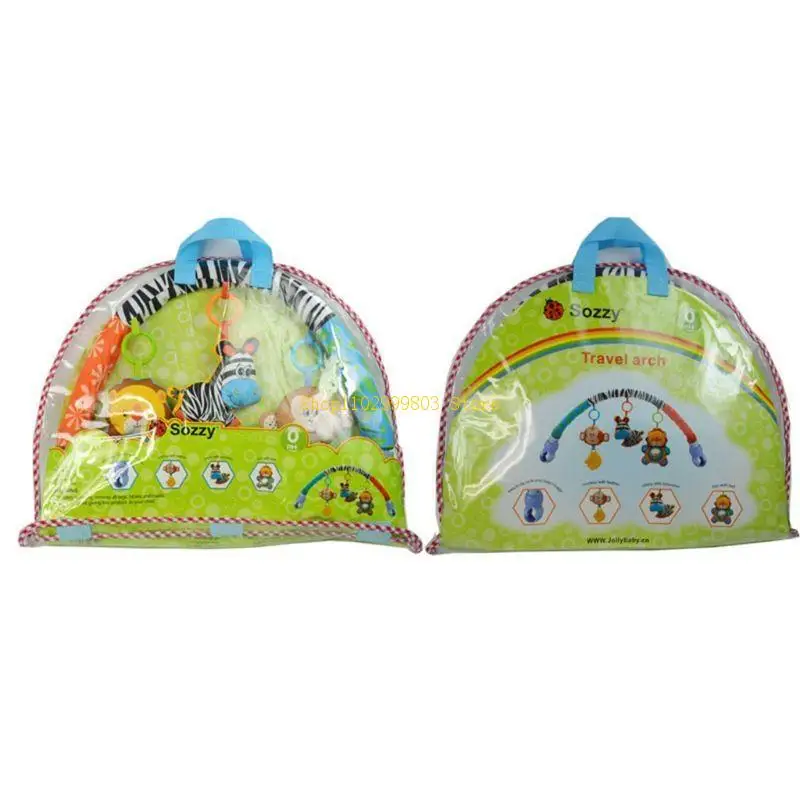 Vòm Lục Lạc Cũi Động Mặt Dây Đồ Chơi Âm Nhạc Xe Đẩy Xe Đẩy Chuông Gió Sang Trọng Lục Lạc Miếng Dán Cho Bé Tặng J0MF