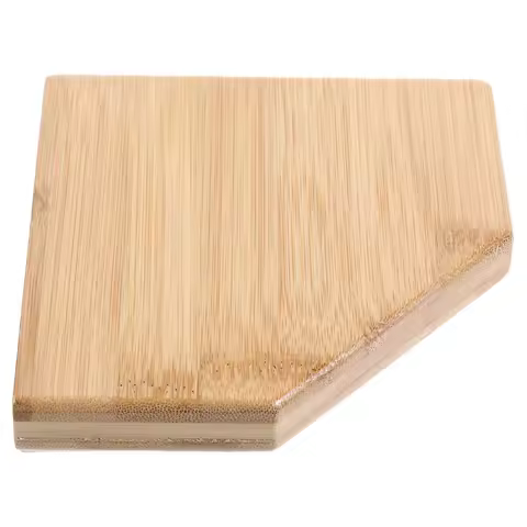 Bamboo Corner Wall Mounted Shelf Easy Install No Drill Triangle Corner Organizer for Bathroom Kitchen Declutter Modern