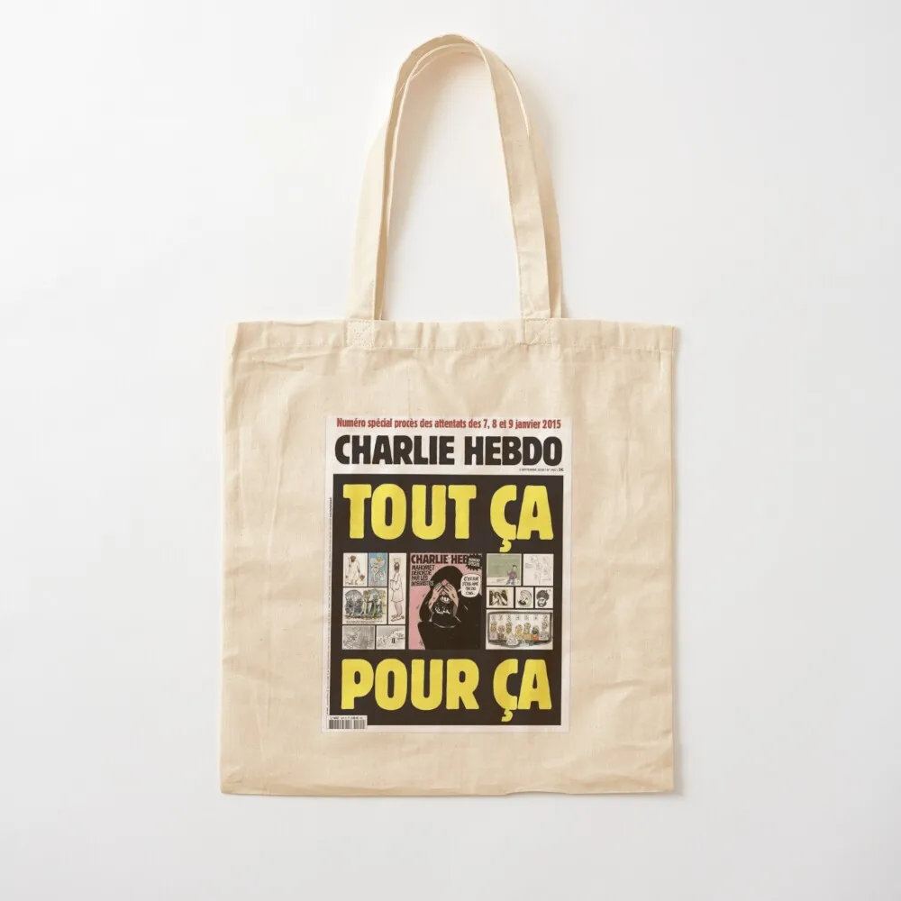 Charlie Hebdo 10 Tote Bag Cloth bag Shopper bag Canvas Tote