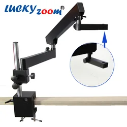 Black Trinocular Microscope Articulating Arm Stand Table Clamp Base For Binocular Stereo Microscope Portable Microscopio Support