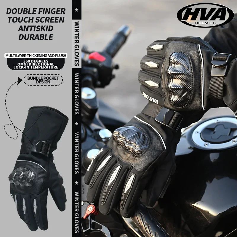 Motorcycle Gloves Windproof Waterproof Guantes Moto Men Motorbike Riding Gloves Touch Screen Moto Motocross Gloves Winter