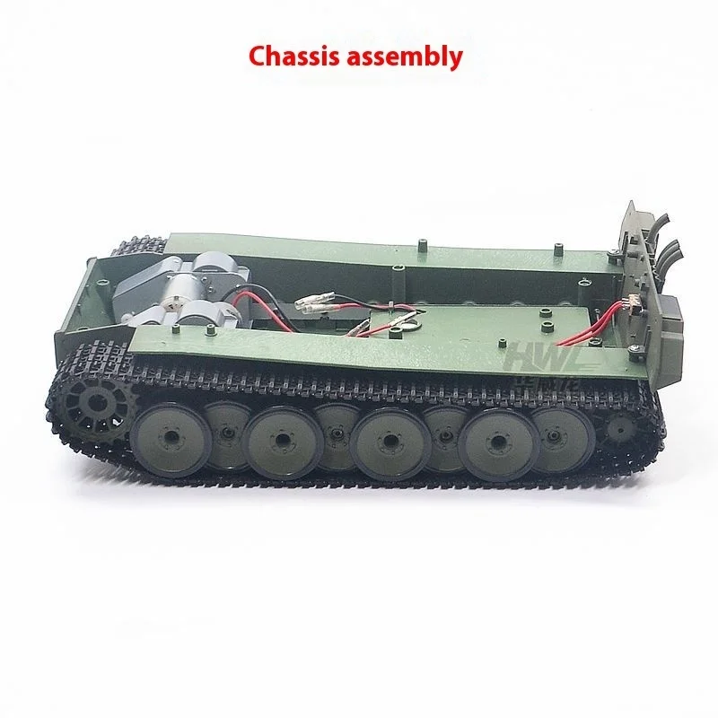 Henglong Tank 3819-1 Akcesoria w stylu lamparta Plastikowe podwozie samochodu Powierzchnia samochodowa Powierzchnia wieżyczki Dolna rura pistoletu Panel tylnego światła