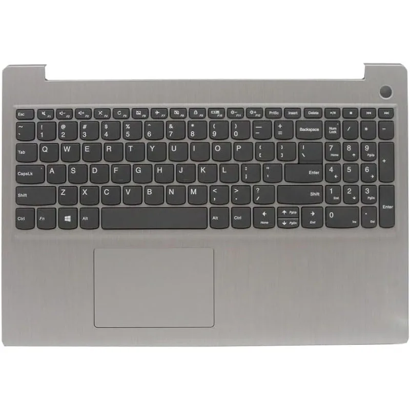 

Подставка для рук и клавиатура для ноутбука, английская, США 5CB0X57506 5CB1D02060, без подсветки, отпечаток пальца, серая, новая для Lenovo IdeaPad 3-15ARE05