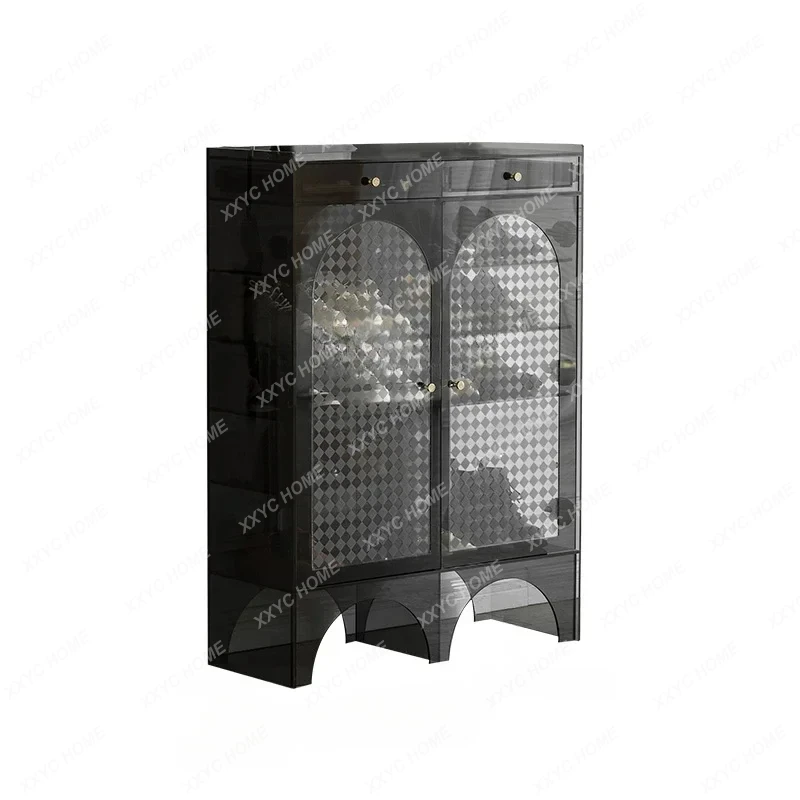 

A Light Luxury Home Doorway Shoe Cabinet Home Entrance Cabinet Simple Modern Large Capacity Storage Cabinet Balcony Locker