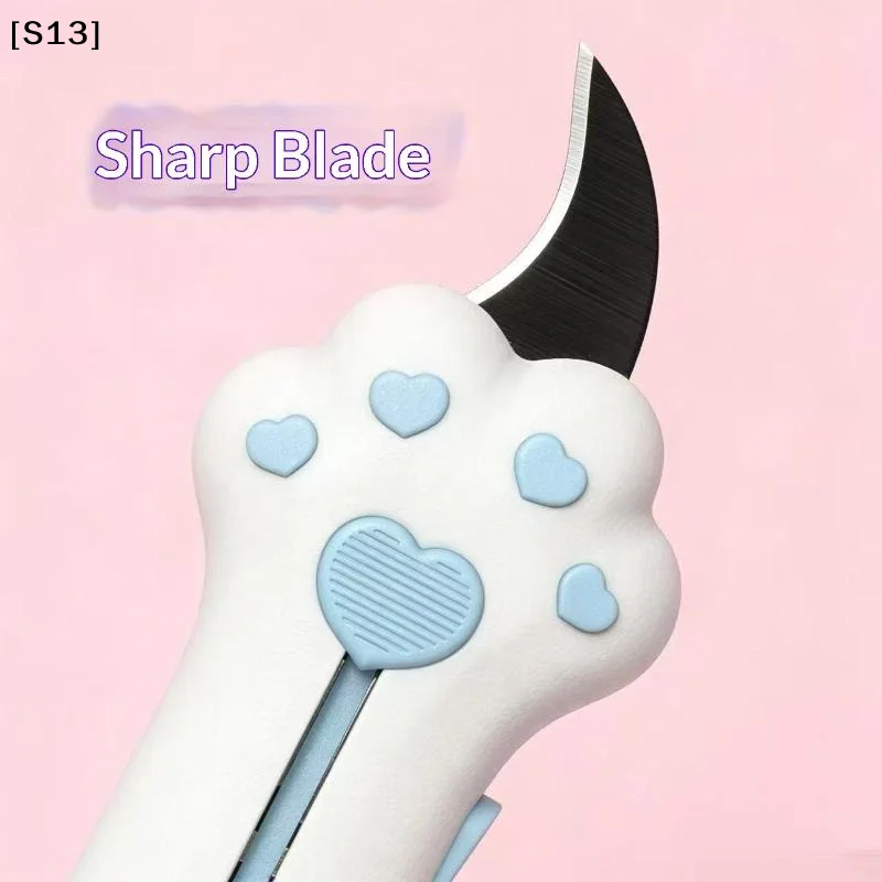 Cat Paw Sharp Box Cutters Mini Portable Cat Claw Utility Knife Creative Hand Account Decor Paper Cutting Tools Art Supplies[Q]Q@ view 4