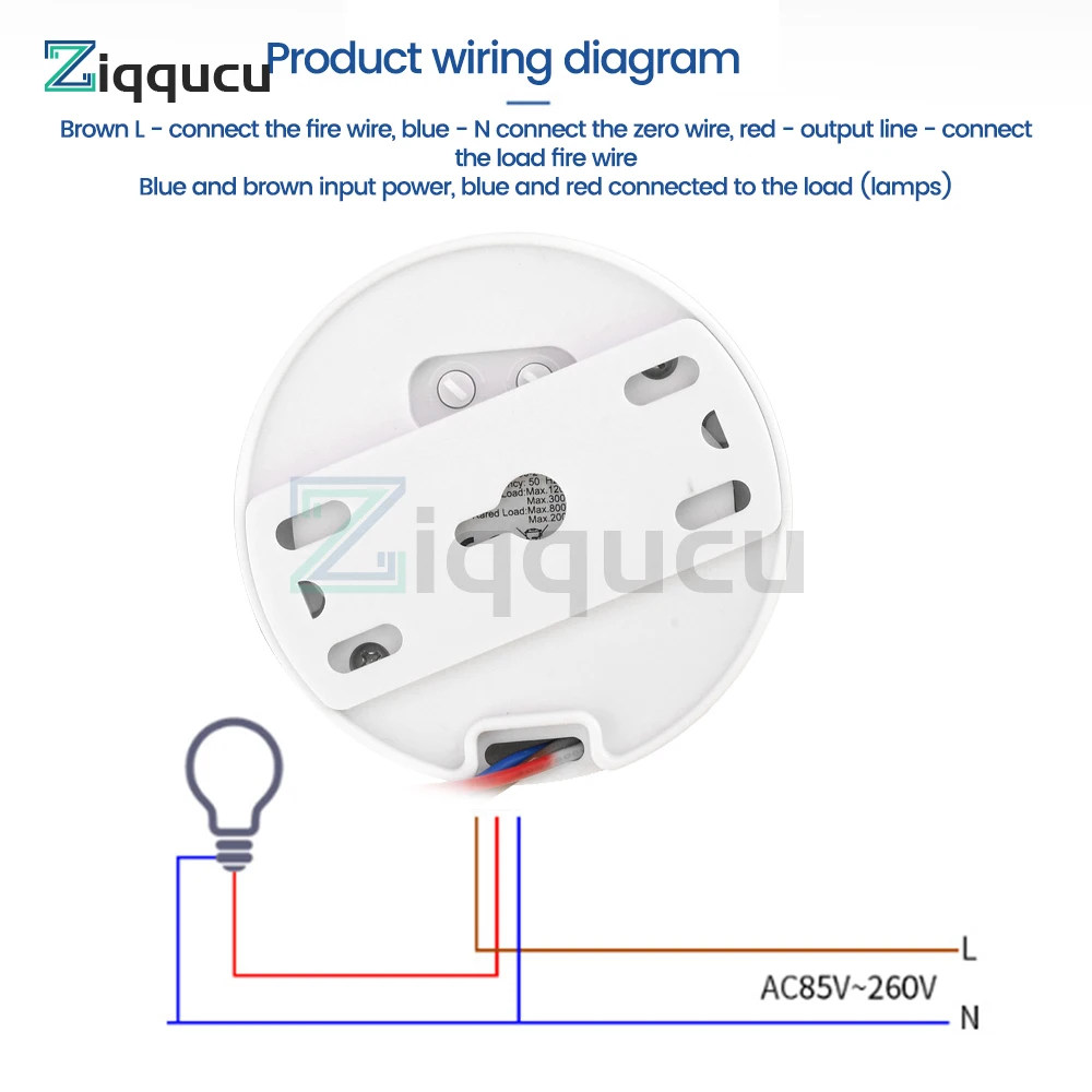 Ceiling Mount Motion Sensor 360 Motion Sensor 85V-265V Occupancy Sensor Switch for Ceiling Motion Sensor Light Switch