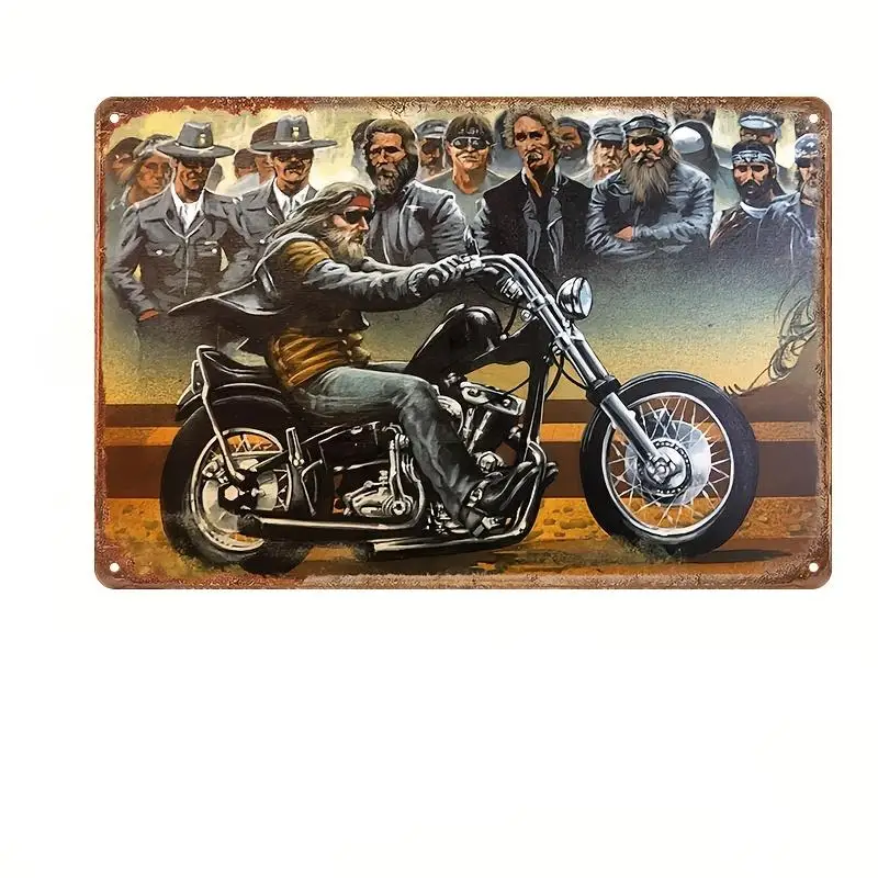 Vintage Motorcycle Enthusiasts Metal Art Nostalgic Garage Decor Metal Tin Signs Posters Plate for Bar Garage Club Vintage Lovers view 4