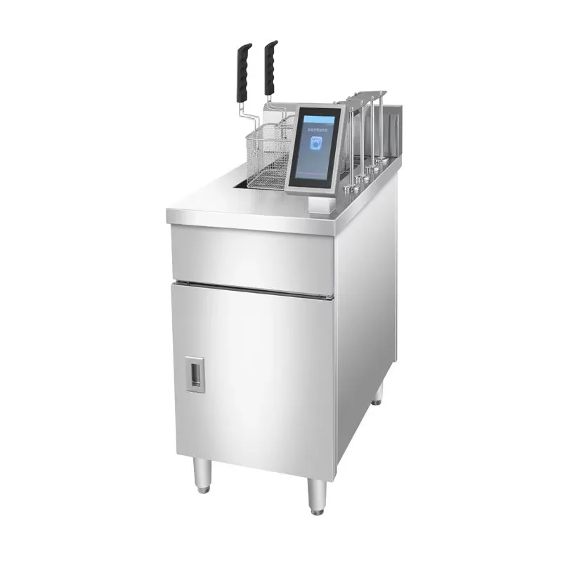 Smart vertical fryer with single/double 1/2/3 basket