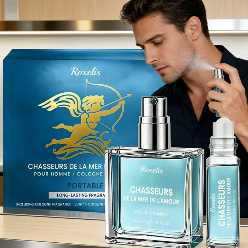 

Роскошный подарочный набор с ароматом, мужская одеколонная вода, туалетная вода, долговечная свежесть, уверенный деловой человек, очаровательные повседневные портативные духи