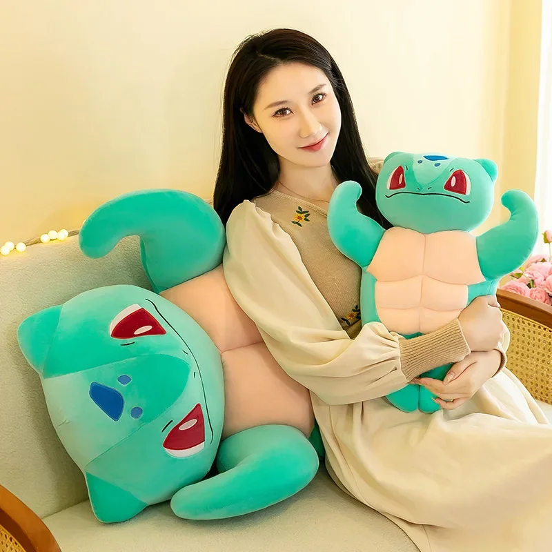 Juguetes de peluche de Pokémon Charmander Bulbasaur Venusaur Muscle Big, muñecos de peluche suaves de dibujos animados lindos, regalo de cumpleaños para niños, 65cm