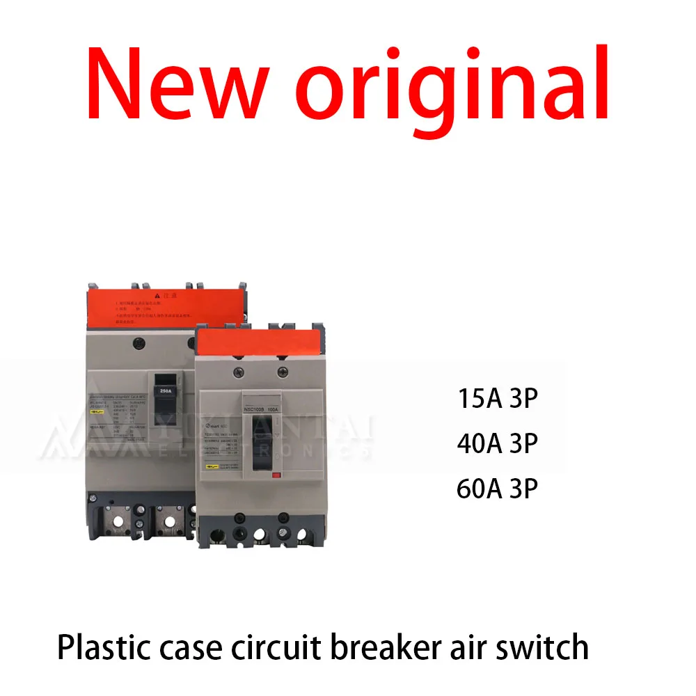 1Pcs/Lot New original 15A 3P 40A 3P 60A 3P Plastic case circuit breaker air switch