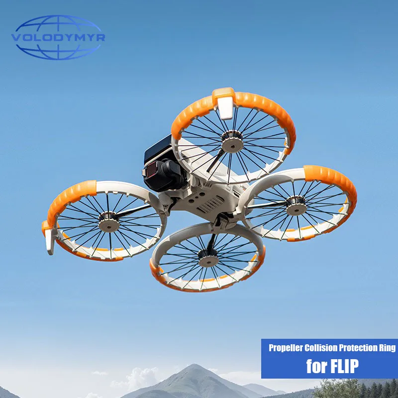 

VOLODYMYR Propeller Guard for DJI Flip Drone Protector Bumper Rings Propeller Anti-drop Protection Cover Accessories