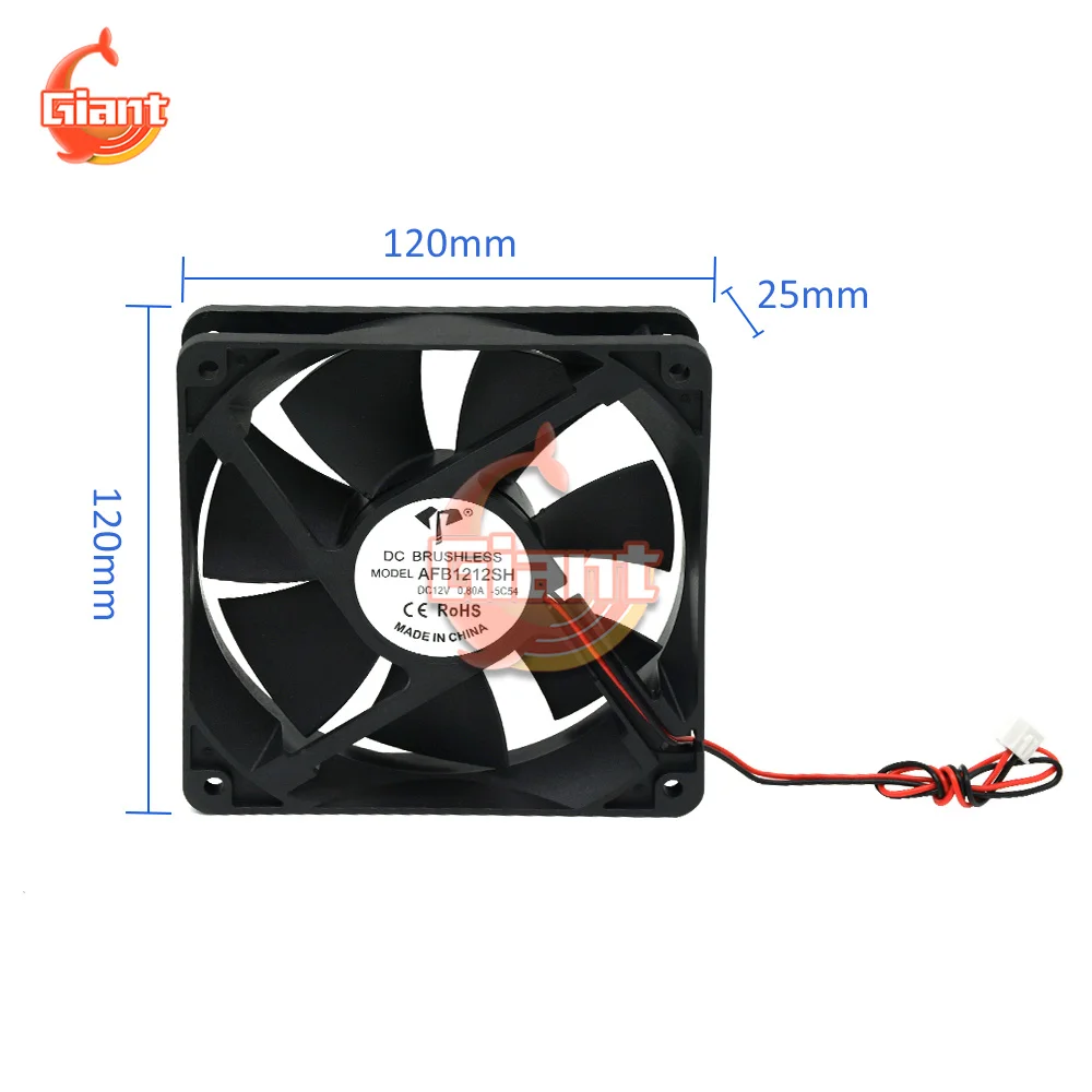 120mm 12cm Cooling Fan AFB1212SH FFB1212SH 4710KL-04W-B56 12025 12V Case Cooler Fans