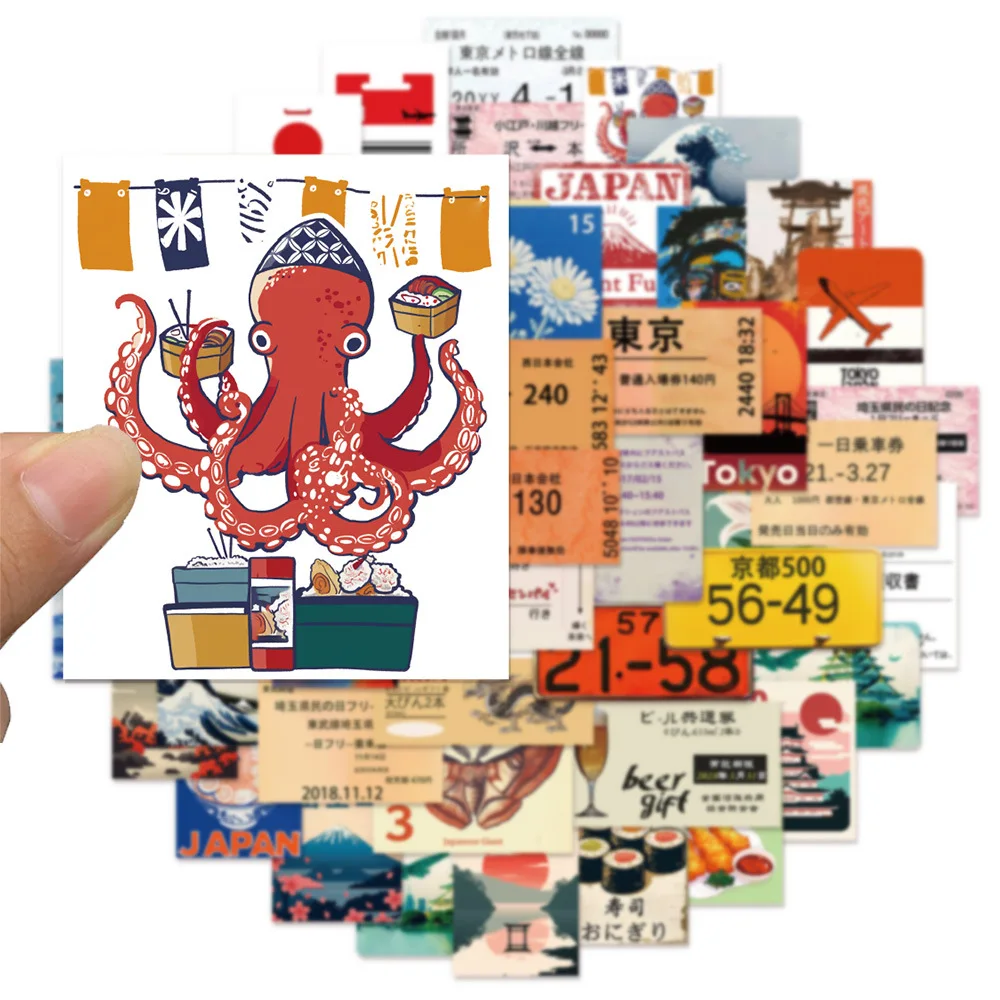 10/50 個日本旅行文化東京落書き DIY 装飾スーツケースラップトップギター防水ステッカー子供のおもちゃ