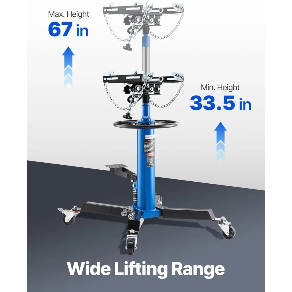 رافع نقل تلسكوبي هيدروليكي، سعة 1100 رطل، حامل على مرحلتين للناقل الحراري